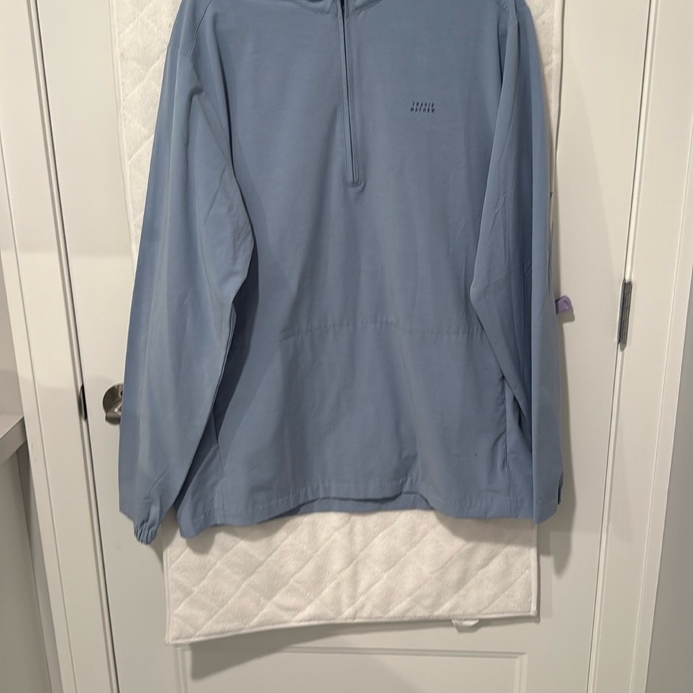 BRAND NEW Travis Mathews Blue Quarter-Zip Pullover
